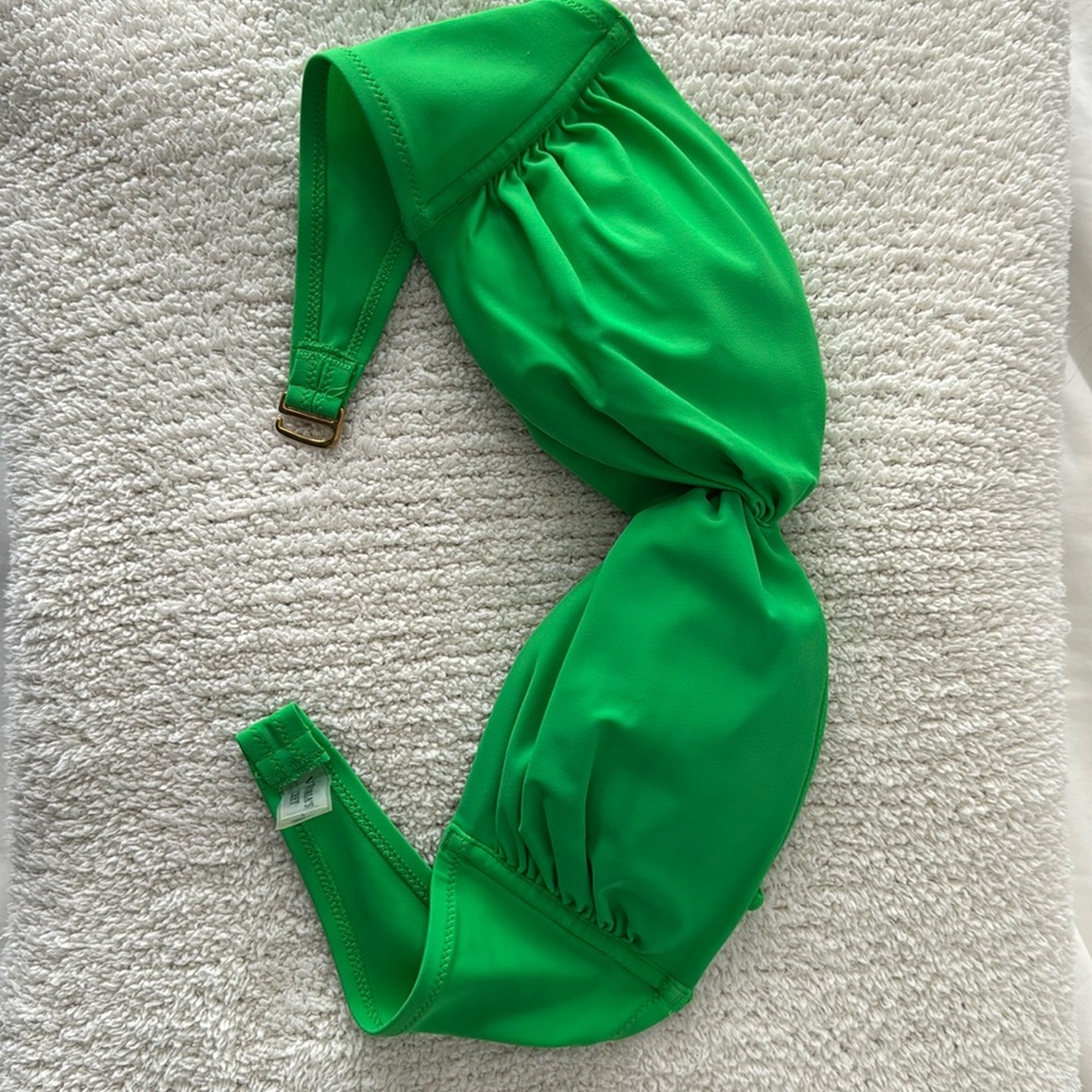 Victoria’s Secret Green Bandeau Padded Swim Top